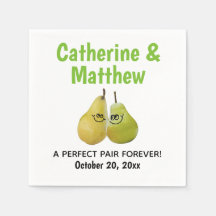 Um Casamento Perfeito De Pear De Cartoon