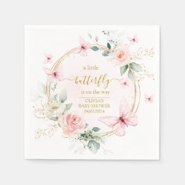 Guardanapo De Papel Um chá de fraldas de borboleta