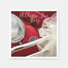 Um clássico conto de amor de carro vermelho branco