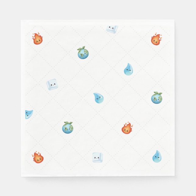 Guardanapo De Papel UM Com Elementos Primeiro Aniversário (Frente)