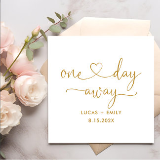 Guardanapo De Papel Um Dia Fora Do Janto De Ensaio De Casamento Napkin