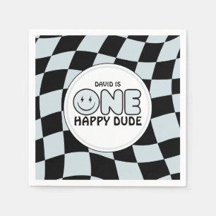 Guardanapo De Papel Um Feliz Aniversário do Cara Feliz, Groovy