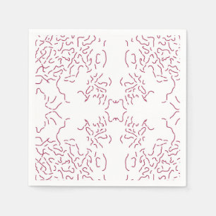 Guardanapo De Papel um fundo branco com muitas linhas vermelhas