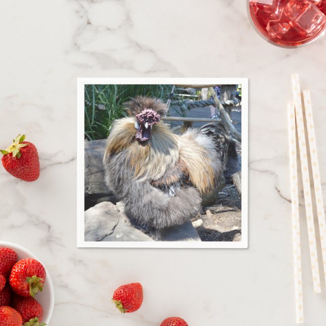 Guardanapo De Papel Um Galinha Febre, (Insitu)