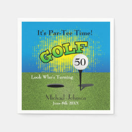 Guardanapo De Papel Um Golfer 🏌️ ‍ ♂️ Festa de aniversário