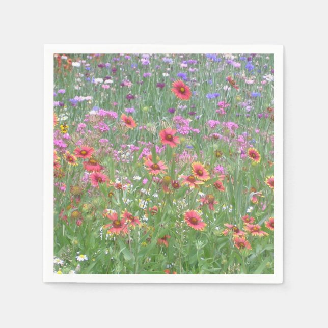 Guardanapo De Papel "Um Jardim de Flores Selvagens!" (Frente)