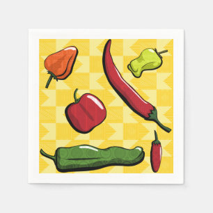 Guardanapo De Papel Um Mundo de Peppers Papel Napkins