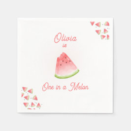 Guardanapo De Papel Um no aniversário da Melon Watermelon