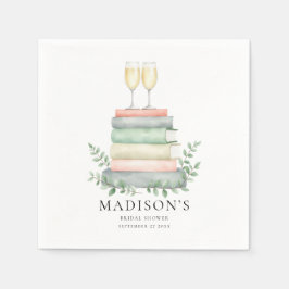 Guardanapo De Papel Um novo capítulo Books Chá de panela Prosecco