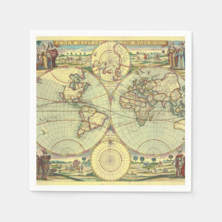 Guardanapo De Papel Um novo mapa do mundo - Atlas
