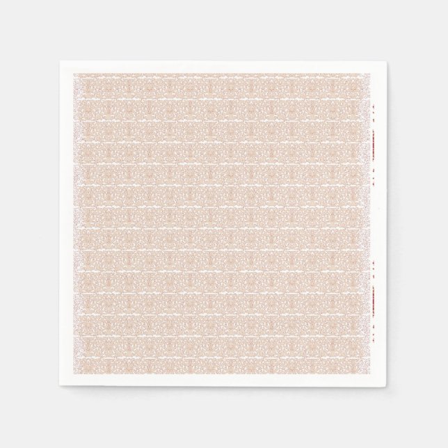 Guardanapo De Papel um padrão de verificação bege e branco em uma base (Frente)