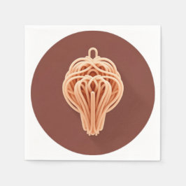 Guardanapo De Papel Um padrão único de macarrão espaguete