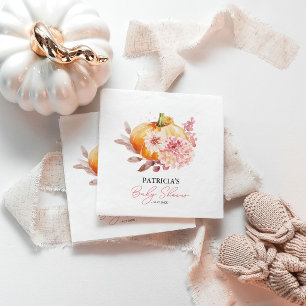 Guardanapo De Papel Um Pequeno Abobrinha Está a Caminho Chás de Bebê