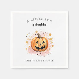 Guardanapo De Papel Um Pequeno Boo é quase Chá de fraldas devido