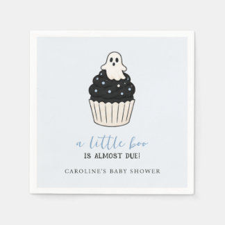 Guardanapo De Papel Um Pequeno Boo Tema de Halloween Fantasma Azul Fof