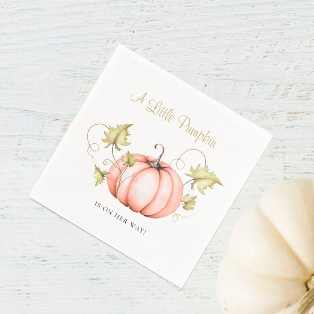 Guardanapo De Papel Um Pequeno Chá de fraldas De Abóbora (I wish you happiness!!!)