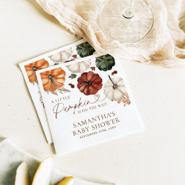 Guardanapo De Papel Um Pequeno Chá de fraldas De Abóbora