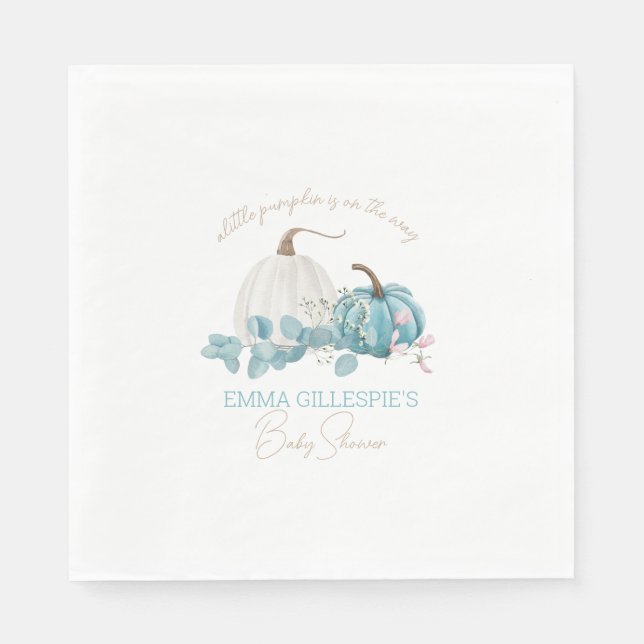 Guardanapo De Papel Um Pequeno Chá de fraldas De Abóbora (Frente)