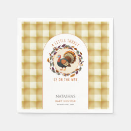 Guardanapo De Papel Um Pequeno Chá de fraldas De Ação De Graças Da Tur