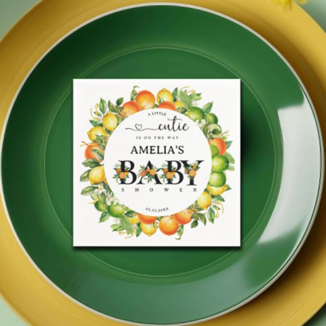 Guardanapo De Papel Um Pequeno Chá de fraldas De Citros De Laranja (Criador carregado)