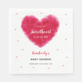 Guardanapo De Papel Um Pequeno Chá de fraldas de Dias de os namorados