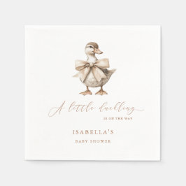 Guardanapo De Papel Um Pequeno Chá de fraldas De Duckets