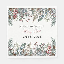 Guardanapo De Papel Um pequeno Chá de fraldas de Feliz