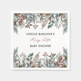 Guardanapo De Papel Um pequeno Chá de fraldas de Feliz