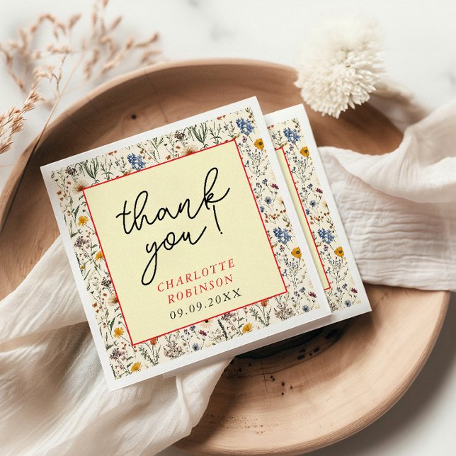 Guardanapo De Papel Um pequeno Chá de fraldas de flor selvagem (Criador carregado)