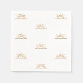 Guardanapo De Papel Um pequeno Chá de fraldas de Sunshine Boho