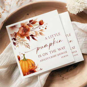 Guardanapo De Papel Um Pequeno Chá de fraldas Floral Rusty Burgundy