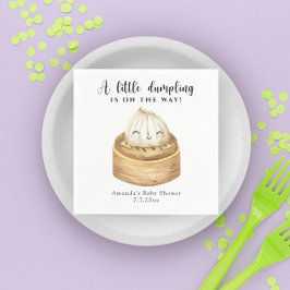 Guardanapo De Papel Um pequeno dumpling a caminho baby shower