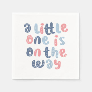 Guardanapo De Papel "Um Pequeno Está a Caminho" Chá de fraldas