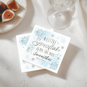 Guardanapo De Papel Um pequeno floco de neve está a caminho do chá de