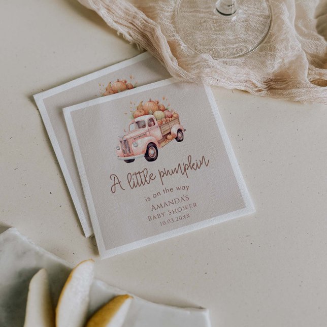 Guardanapo De Papel Um Pequeno Pumpkin Está A Caminho De Punk Truck (Criador carregado)