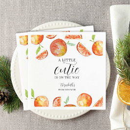 Guardanapo De Papel Um pequeno truque no caminho Chá de fraldas laranj