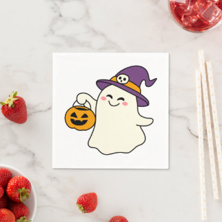 Guardanapo De Papel Um Pouco de Magia Torna Todo o Halloween Mais Memo