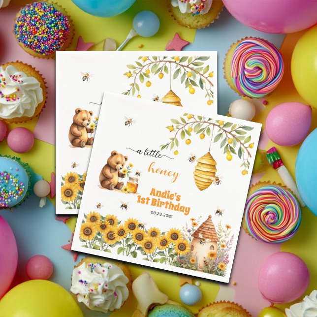 Guardanapo De Papel Um Pouco De Mel A Qualquer Ano De Aniversário (Criador carregado)