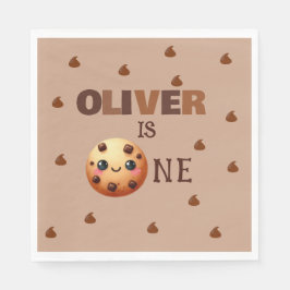 Guardanapo De Papel Um primeiro aniversario de cookies Legal