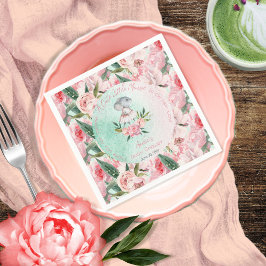 Guardanapo De Papel Um Rato Bonito Está A Caminho De Chá de fraldas