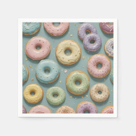 Guardanapo De Papel Um Sonho de Rosquinha de Pastel Whimsical