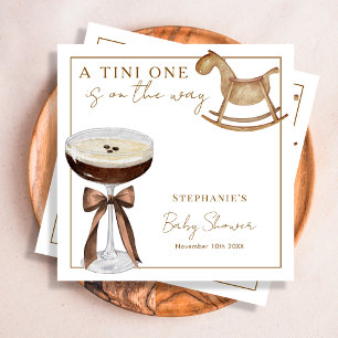Guardanapo De Papel Um Tini a Caminho Espresso Martini Chá de Bebê