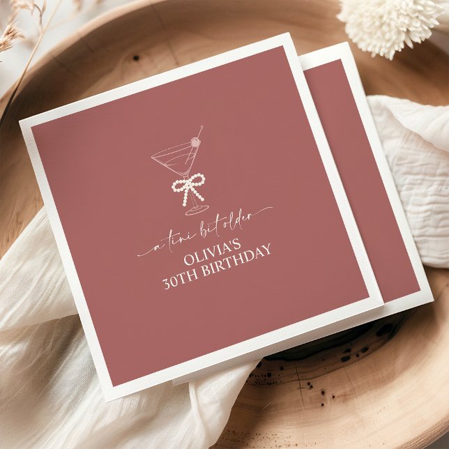 Guardanapo De Papel Um Tini Bit Antigo Martini Pensava Festa de aniver (Criador carregado)