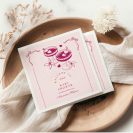 Guardanapo De Papel Um Tini Está A Caminho Do Chá de fraldas