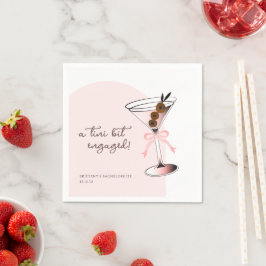 Guardanapo De Papel Um tini pouco engajada Martini Rosa Despedida de S