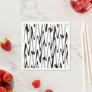 Guardanapo De Papel Uma Arte Moderna de Linha Energética de Abstrato