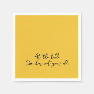 Guardanapo De Papel Uma citação divertida na MESA, ninguém envelhece