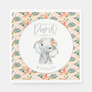 Guardanapo De Papel uma doce festa de aniversário de elefante de amen