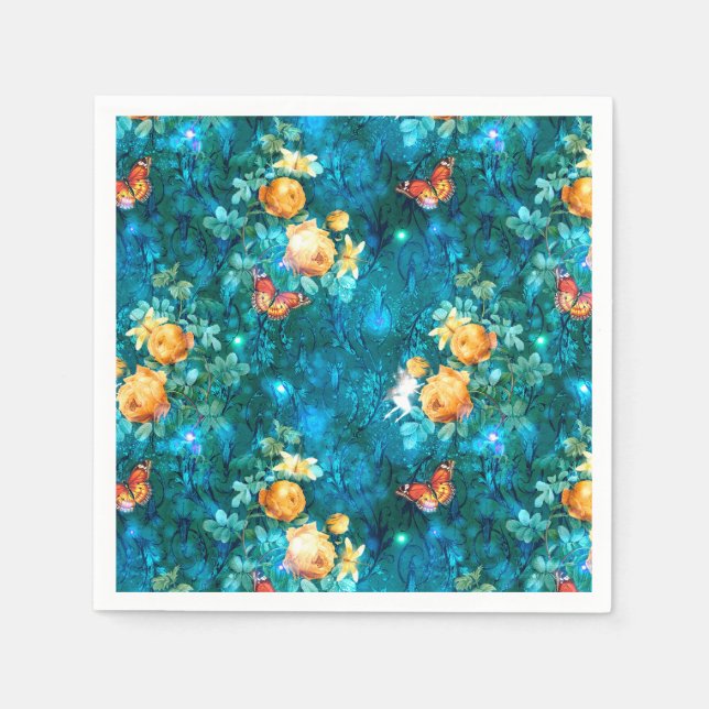 Guardanapo De Papel Uma Fada na Série Jardim Design 11 (Frente)