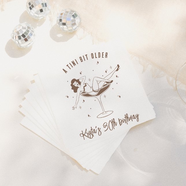 Guardanapo De Papel Uma Festa de aniversário Tini Bit Antiga (Criador carregado)